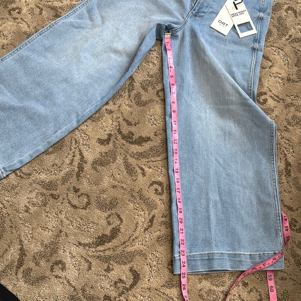 Oat New York Light Blue Ankle & Cropped Jeans - Picture 3 of 7